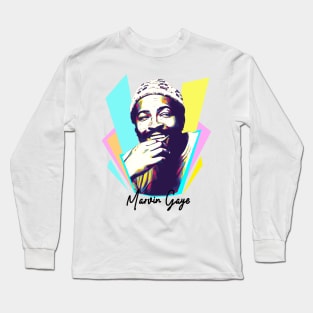 Wpap Pop Art Marvin Gaye Fan Art Long Sleeve T-Shirt